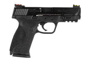Smith & Wesson M&P9 performance center 9mm pistol features fiber optic sights
